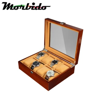 【Morbido蒙彼多】精緻高檔木質手錶收藏盒/展示盒(8只入)