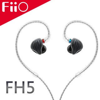 FH5 四單元圈鐵MMCX單晶銅鍍銀可換線耳機(黑)