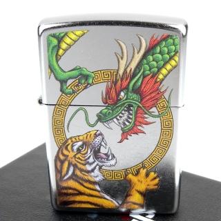 【Zippo】美系~Chinese Dragon-中國龍與虎圖案設計打火機