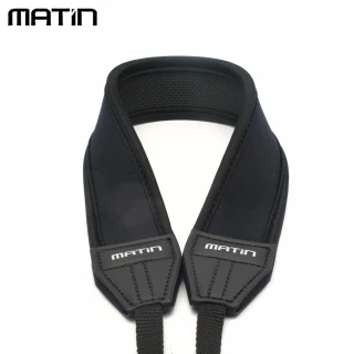 【韓國馬田MATIN】防滑彈性單眼相機減壓背帶減壓相機背帶M-6753(黑色 直條型 無字樣)