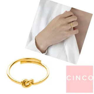 【CINCO】葡萄牙精品 CINCO Noeud ring 24K金戒指 如意結戒指(925純銀)