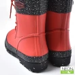 【Neon Walk 尼沃】雪花馬丁中筒-紅色(雨鞋 雨靴 長筒雨靴 中筒靴 高筒靴 neonwalk)