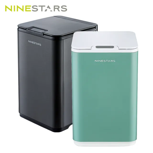 Ninestars 防水感應垃圾桶10公升dzt 10 35s 北歐綠 摩卡黑 Momo購物網