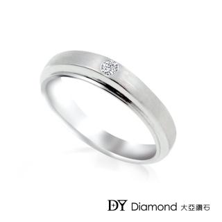 【DY Diamond 大亞鑽石】18K金 0.03克拉 時尚風格鑽石女戒