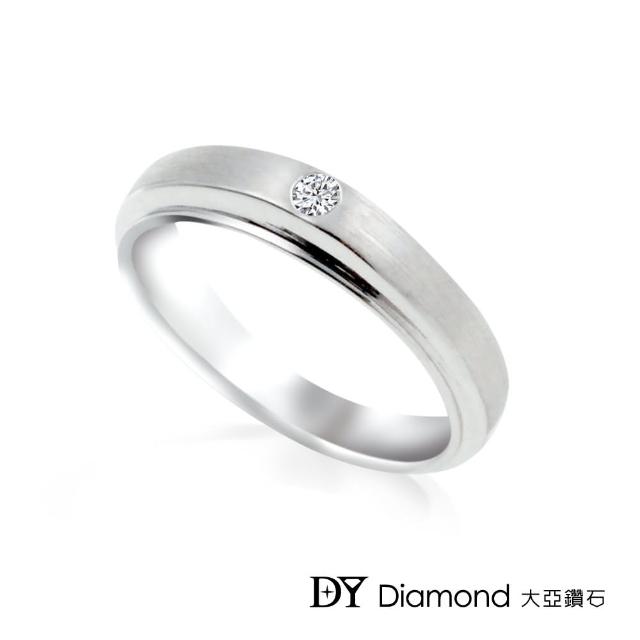 【DY Diamond 大亞鑽石】18K金 0.03克拉 時尚風格鑽石女戒