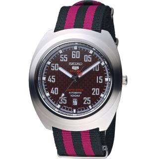 【SEIKO 精工】五號賽車帆布限量機械表(4R35-01M0R SRPA87J1)