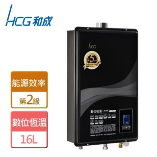 【HCG 和成】北北基安裝16L數位恆溫熱水器(GH-1655)
