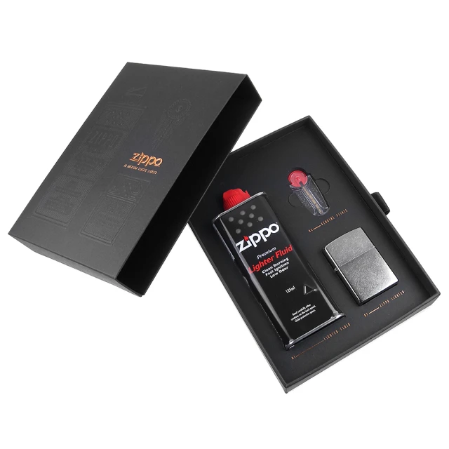 【Zippo】Luxury奢華版原廠禮盒組~附補充油、打火石、提袋-可搭配打火機購買