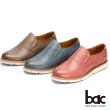 【bac】都會新秀 - 擦色感中性風格沖孔深口平底鞋(藍色)