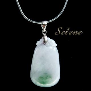 【Selene】春帶彩飄花福瓜翡翠墜鍊(A貨翡翠 隨機出貨)