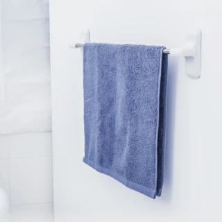 【3M】無痕防水收納-浴室毛巾架 免釘免鑽