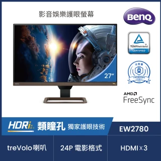 【BenQ】EW2780 27吋 影音娛樂護眼螢幕