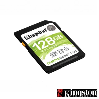 【Kingston 金士頓】Canvas Select Plus SDXC 128G 記憶卡(★SDS2/128GB)