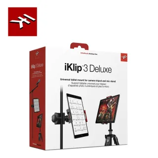 【IK Multimedia】iKlip 3 Deluxe 平板專用支架夾(原廠公司貨 商品保固有保障)