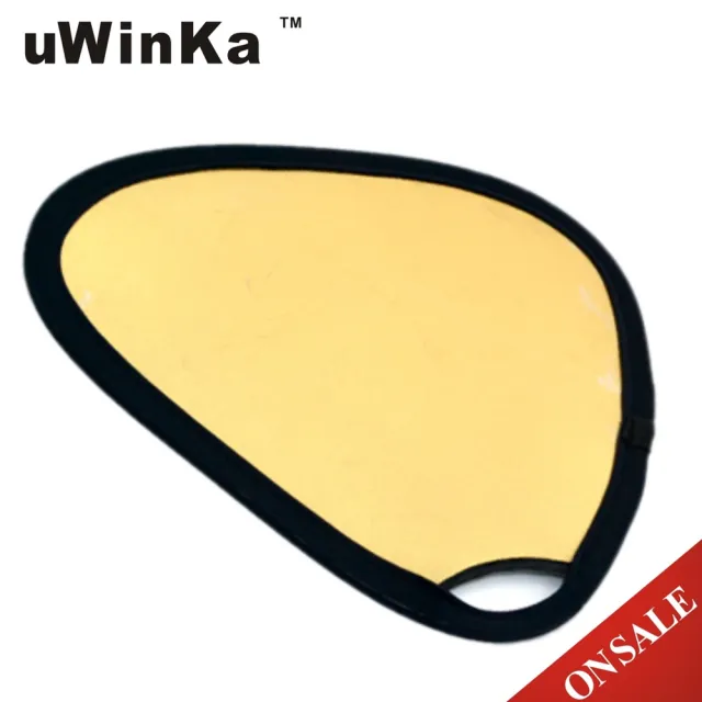 【uWinka】手持式金銀兩面反光板 30CM RE-H30G(柔光板 打光板)