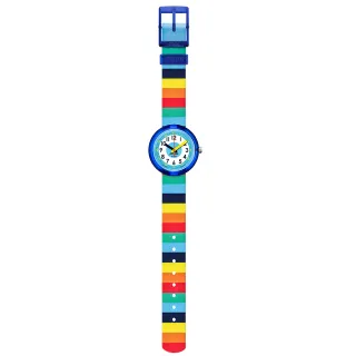 【Flik Flak】兒童錶 STRIPYBOW 彩虹條紋 菲力菲菲錶(34.75mm)
