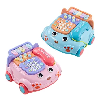 【JoyNa】兒童玩具仿真電話機 音樂電話車