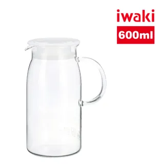 【iwaki】日本品牌玻璃把手耐熱玻璃水壺(600ml)