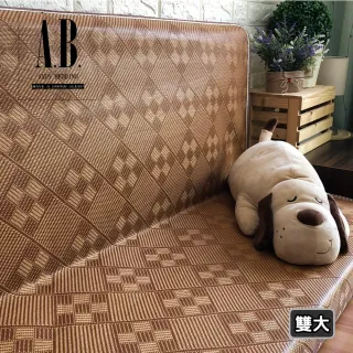【AndyBedding】台灣製亞藤蓆折疊床墊-雙人加大6尺(床墊、折疊床墊、亞藤蓆)