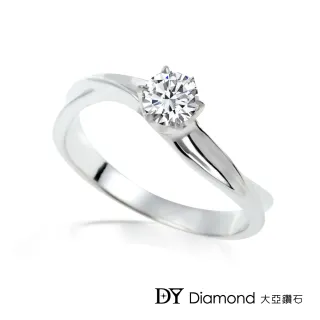【DY Diamond 大亞鑽石】18K金 0.20克拉 經典鑽石女戒
