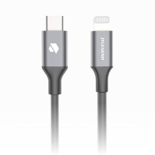 【JTL】USB-C to Lightning 18w MFI認證鋁合金抗拉扯PD快充線1.3M