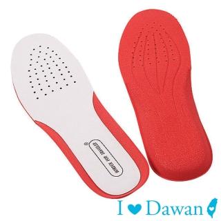 【IDAWAN 愛臺灣】拼色真皮吸汗高品質運動鞋墊(1對入)