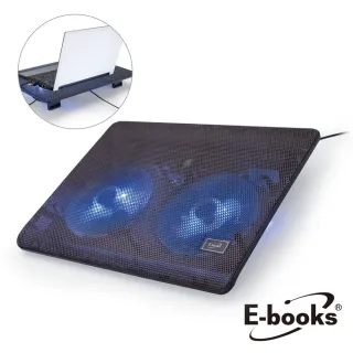 【E-books】C5 超輕薄雙風扇筆電散熱座