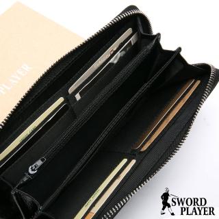 【SWORD PLAYER】莎普爾商務菁英出行款真皮拉鏈長夾