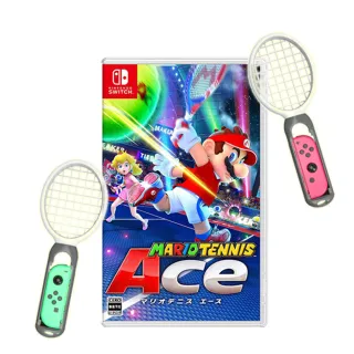 【Nintendo 任天堂】Switch瑪利歐網球王牌高手+副廠網球拍(國際版)