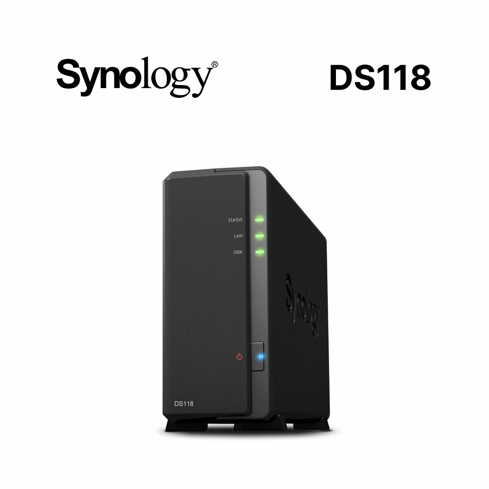 【Synology 群暉科技】DS118 1Bay 網路儲存伺服器