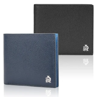 【Dunhill 登喜路】AD經典LOGO防刮皮革短夾(2款選)