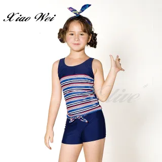 【梅林品牌】女童二件式泳裝(NO.M8561)