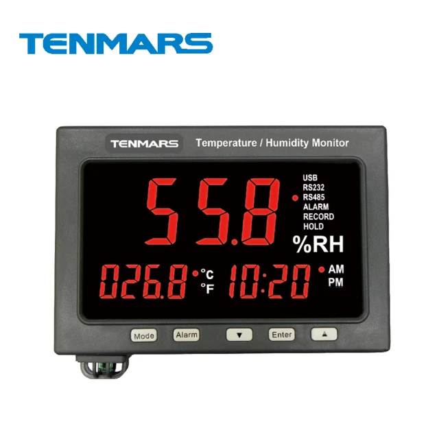 【Tenmars 泰瑪斯】TM-185 精密型溫濕度監測器(溫濕度計 溫濕度錶 溫濕度監測器)