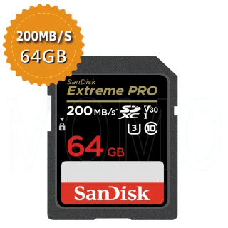 【SanDisk 晟碟】Extreme Pro SDXC V30 64GB 170MB/s記憶卡(平行輸入)