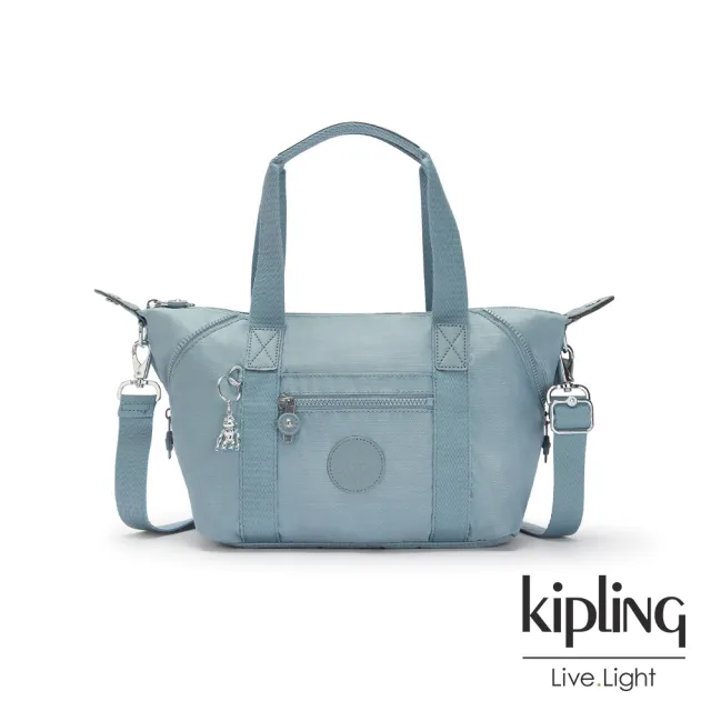 【KIPLING】寧靜海洋藍手提側背包-ART