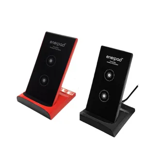【enerpad】三合一無線QI座充行動電源5000mAh DT-500(黑/紅 兩色可選 最新18W PD3.0快充協定)