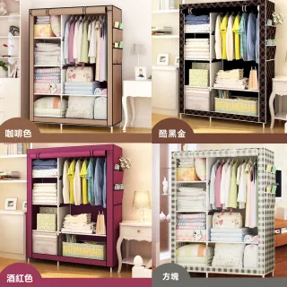 【VENCEDOR】簡易平價DIY布衣櫃-型-(4色可選-1入)