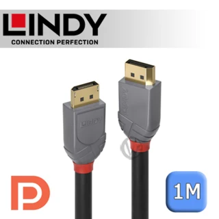 【LINDY 林帝】ANTHRA DisplayPort 1.4版 公 to 公 傳輸線 1m 36481