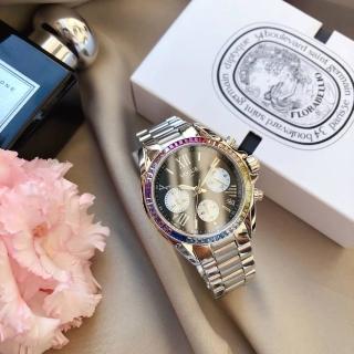 【VOGUE】STUDIO 晶彩璀璨系列三眼計時女錶-36mm 送禮 禮物 推薦(5V1905-121S-DWM)