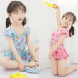 【Baby童衣】任選 女童 清新連身裙泳裝 附泳帽 y7053(粉色花朵)