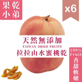 【果乾小弟】拉拉山水蜜桃乾6包(90g/包)
