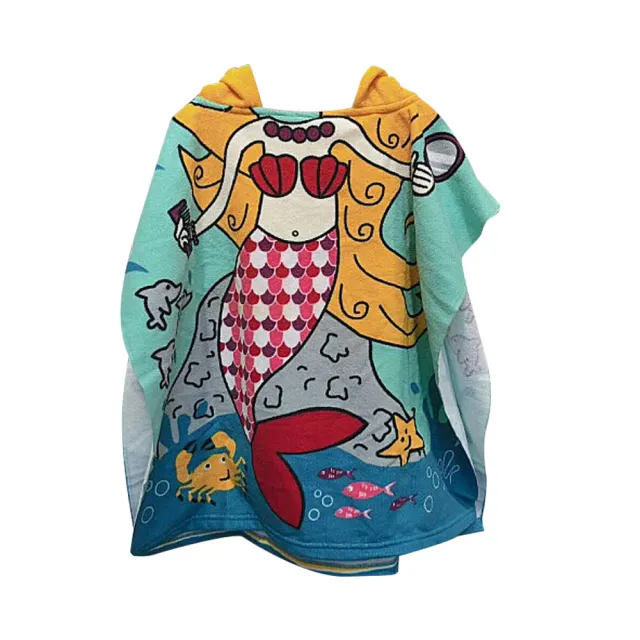 【Baby童衣】任選 兒童 卡通人物造型浴巾浴袍 88137(小狐狸)