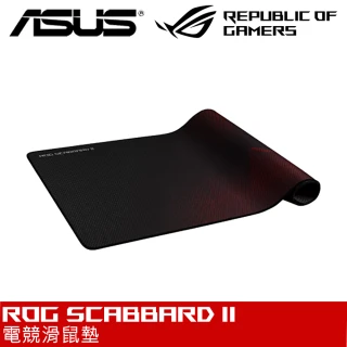 【ASUS 華碩】ROG SCABBARD II 電競滑鼠墊