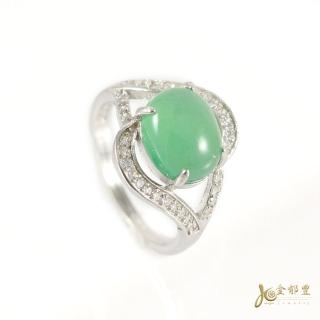 【金鬱豐】優雅天然翡翠藍寶美戒(翡翠藍寶)