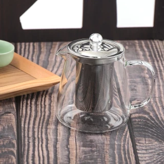 耐熱玻璃泡茶壺-450ml-2入組