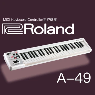 【ROLAND 樂蘭】Roland A-49 可攜式控制鍵盤 / 公司貨保固 / 白色(a-49)