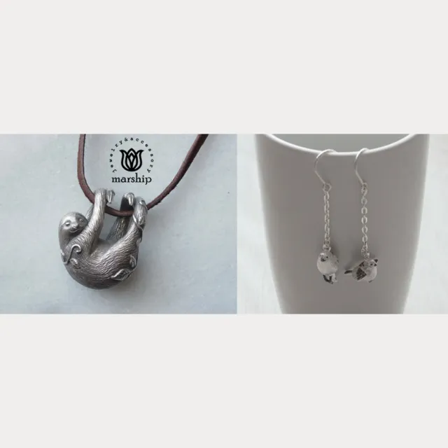 【Marship】日本銀飾品牌 鸚鵡耳環 展翅飛翔款 925純銀 古董銀款 夾式耳環(耳環)
