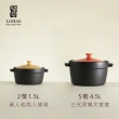 【LohasPottery 陸寶】洋風樂彩陶鍋2號1.5L 綠/黃(遠紅外線陶鍋)