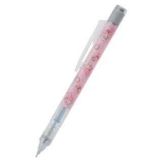 【小禮堂】美樂蒂 日製 自動鉛筆 搖搖筆 自動筆 0.5mm monograph 《粉黃 草莓》
