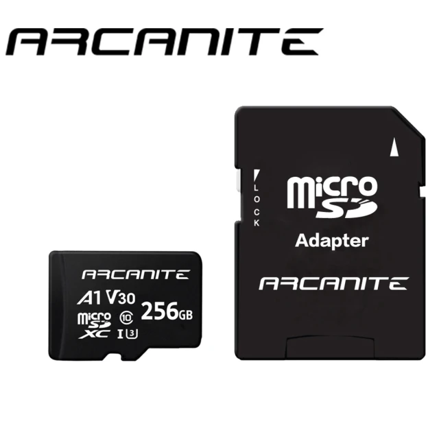【ARCANITE】Micro SDXC U3 V30 A1 256GB 記憶卡